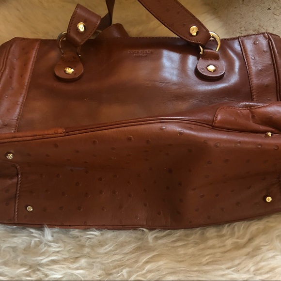 Kate Spade Brown Leather Bowler Purse - Picture 3 of 5